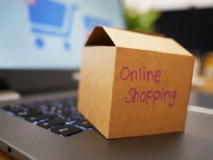 Dropshipping entrepreneur managing online store and orders digitally