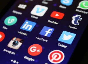 Social media manager working on content strategy and engagement analytics