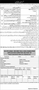 GHQ Rawalpindi Jobs 2025 Advertisement – Apply for Assistant, Clerk, and Data Entry Operator Posts